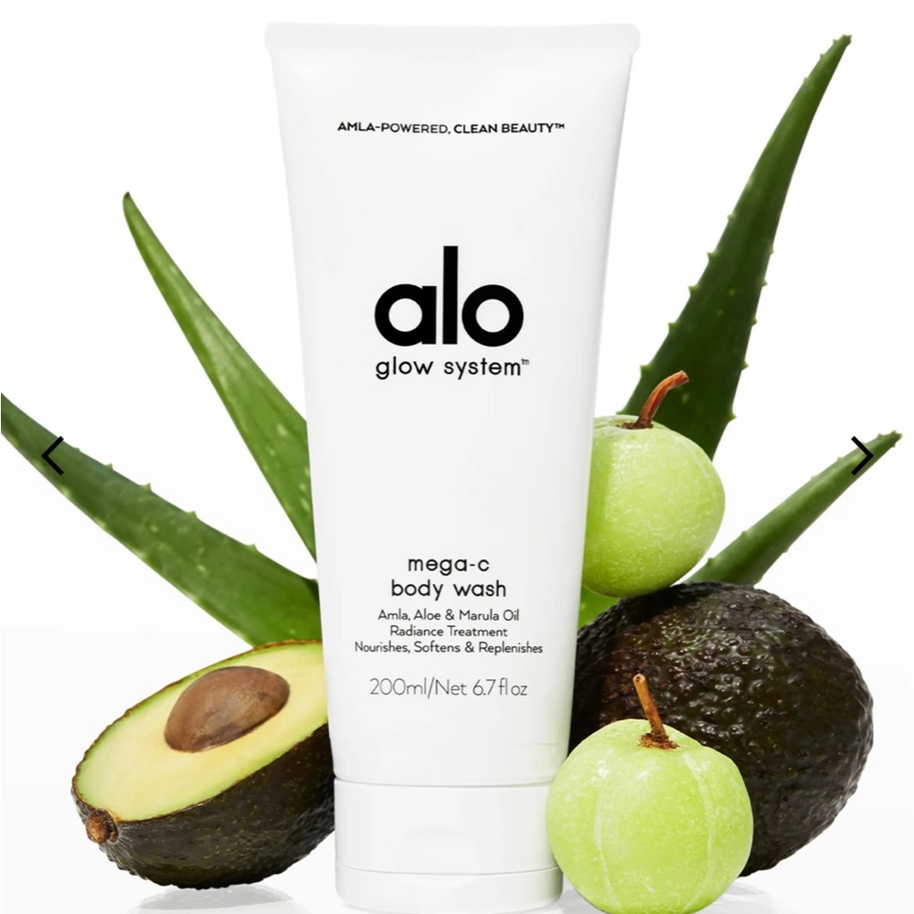 Alo glow system mega c body wash 200ml nwt
